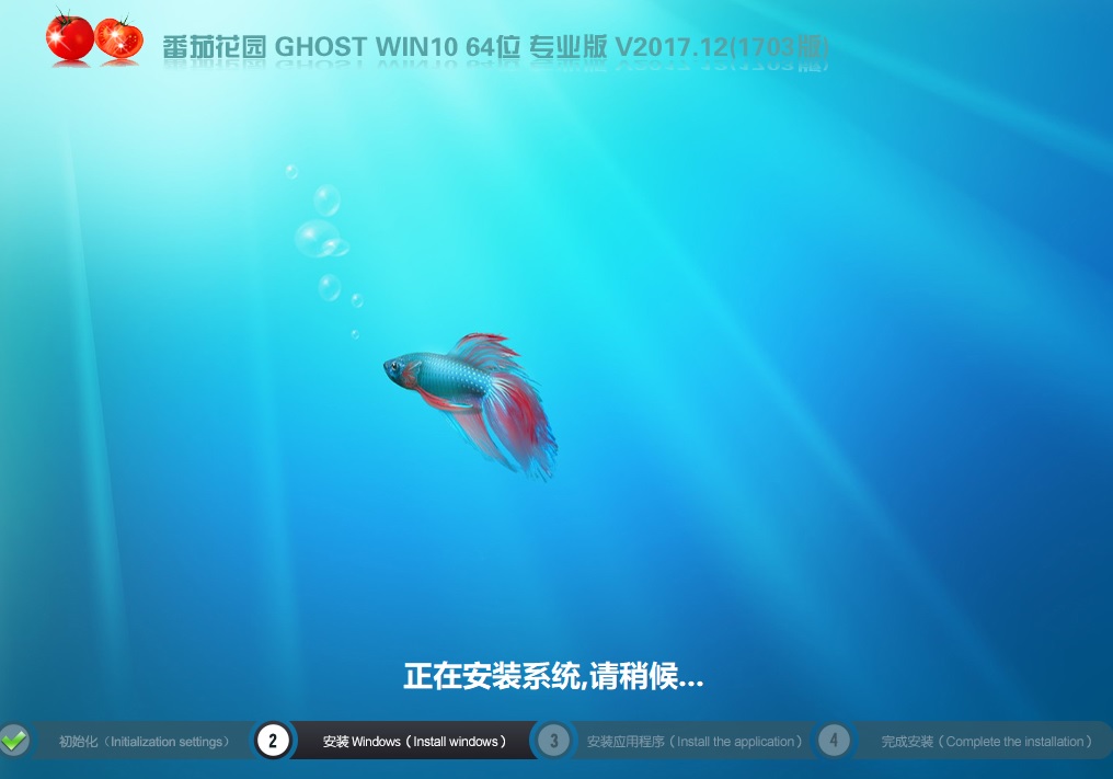 番茄花园GHOST WIN10 64位 专业版 V2017.12(1703专业版)-第1张图片-力界网