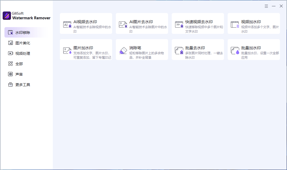 Gilisoft Watermark Remover v9.0.0 媒体水印移除软件-第2张图片-力界网